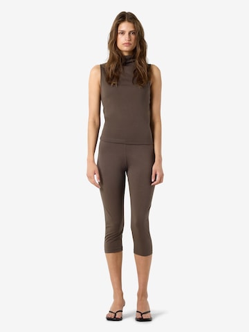 Noisy may - Slimfit Leggings 'NMElla' en marrón