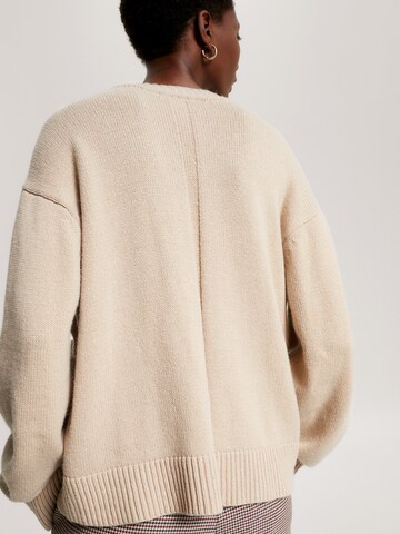 TOMMY HILFIGER Strickjacke in Beige