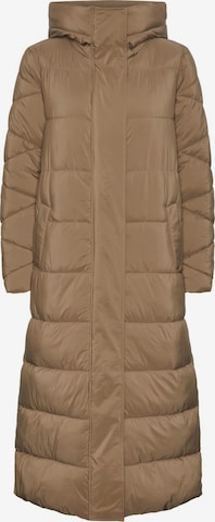 Y.A.S Winter Coat in Brown: front