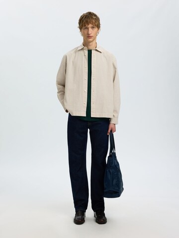 SELECTED - Ajuste confortable Camisa en beige