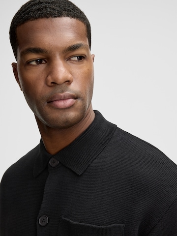 STRELLSON Knit cardigan ' Aiden ' in Black