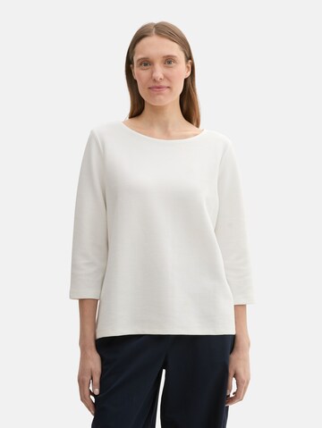 TOM TAILOR Shirt in Wit: voorkant