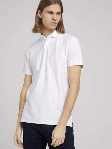 TOM TAILOR DENIM Poloshirt in Weiß