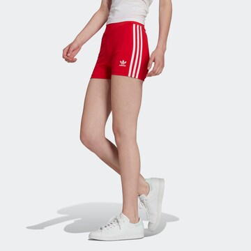 ADIDAS ORIGINALS Skinny Leggings 'Adicolor Classics Traceable' in Rood