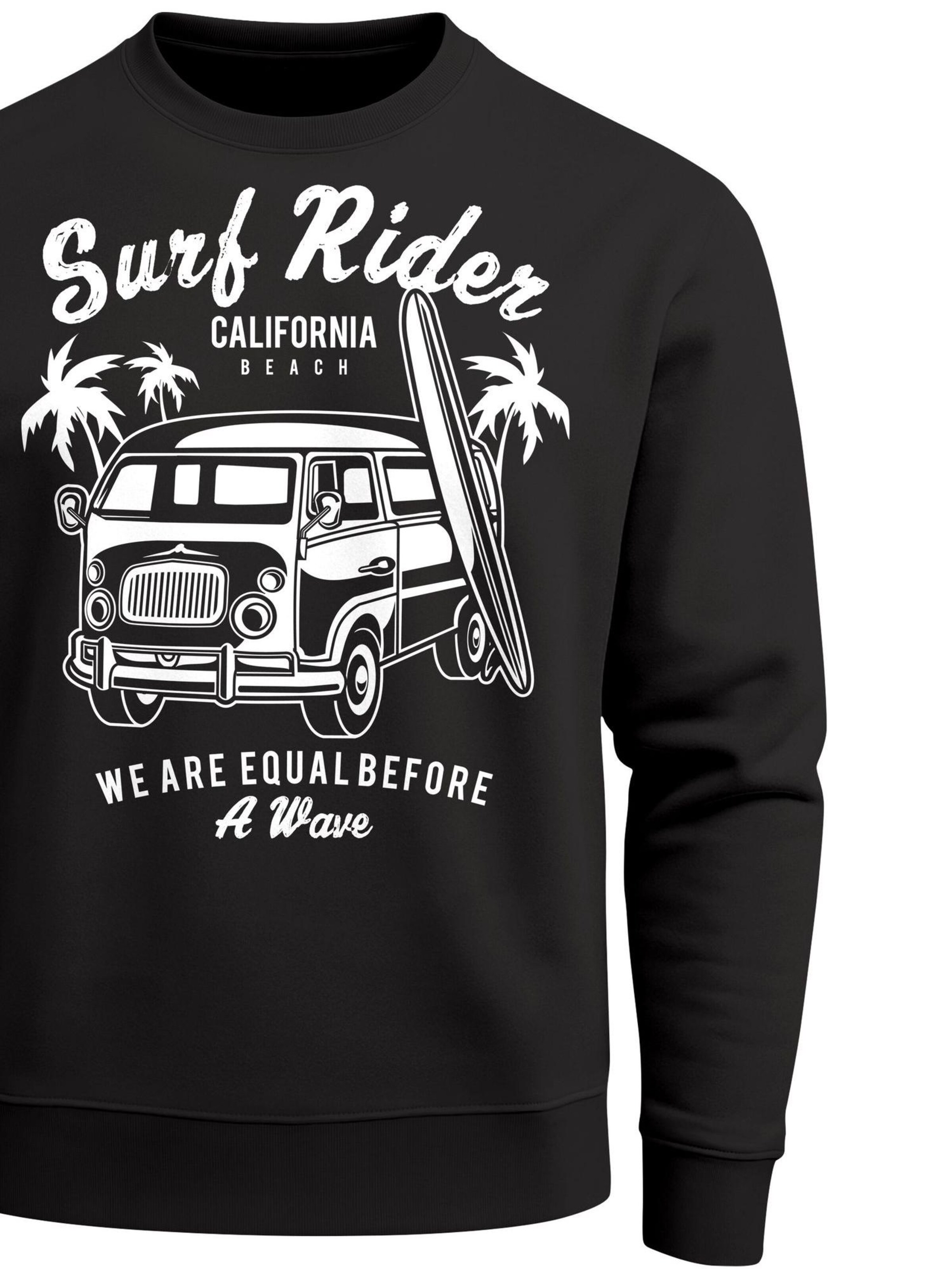 Neverless Sweatshirt 'Surf Rider' in Black