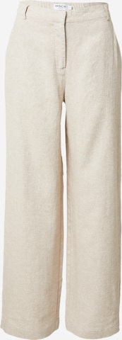 MSCH COPENHAGEN Wide Leg Bukse 'Karima' i beige: forside