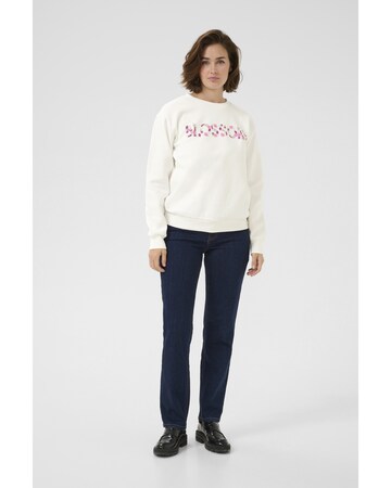 Kaffe Sweatshirt 'Anne' in Weiß