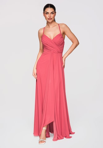 Robe de soirée Ombre en orange : devant