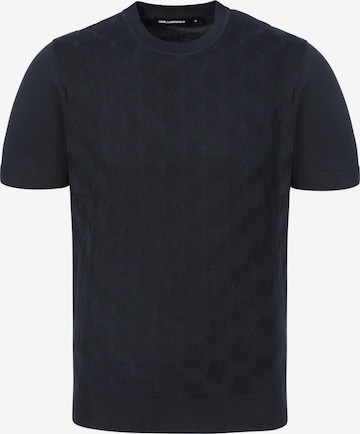 Maglietta ' 655006 ' di Karl Lagerfeld in blu: frontale