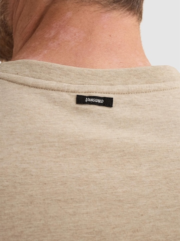 VANGUARD Paita 'T-shirt in cotton jersey with stretch' värissä harmaa