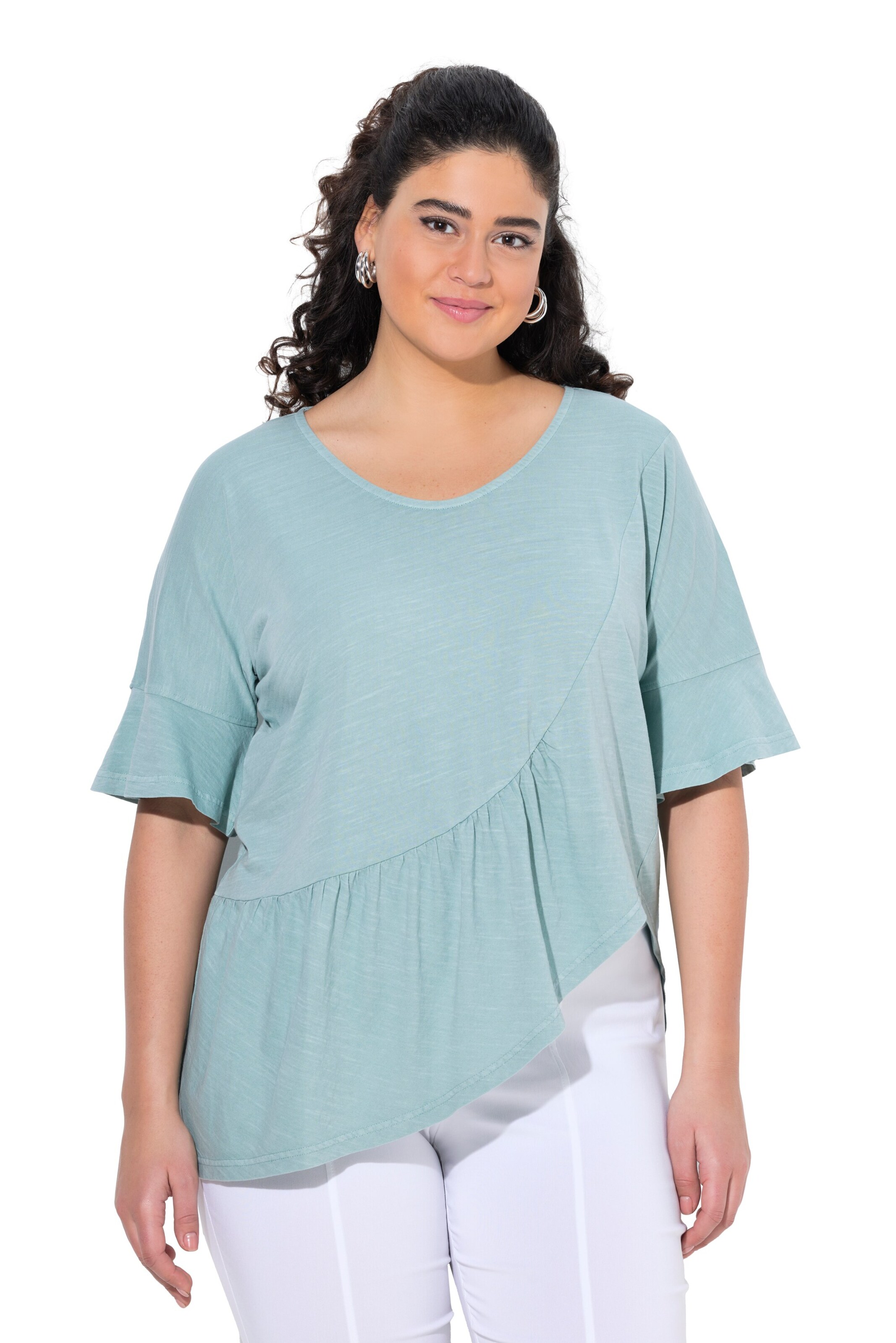 Ulla Popken Shirt in Blau: Vorderseite