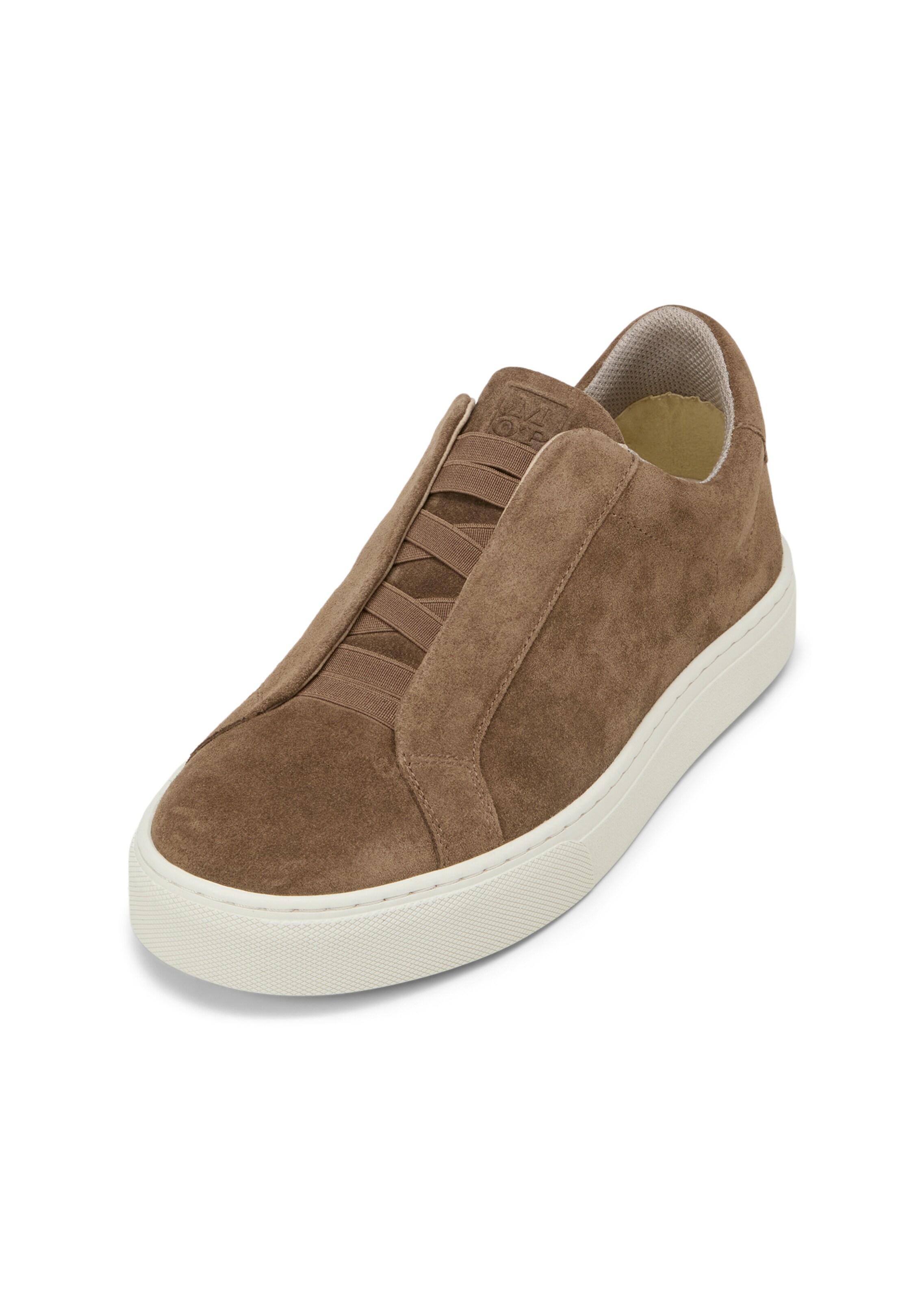 Marc O'Polo Platform trainers ' aus Veloursleder ' in Brown
