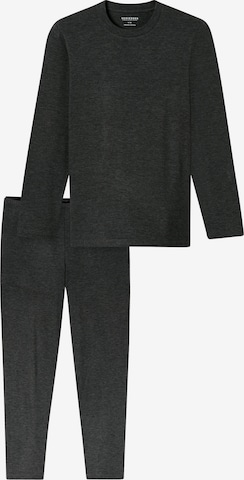 Pyjama long ' Selected Premium Warming ' SCHIESSER en gris : devant