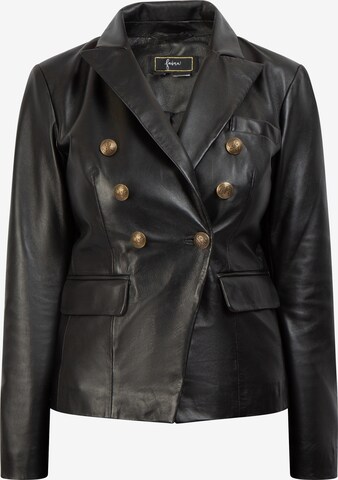 faina Between-Season Jacket in Black: front