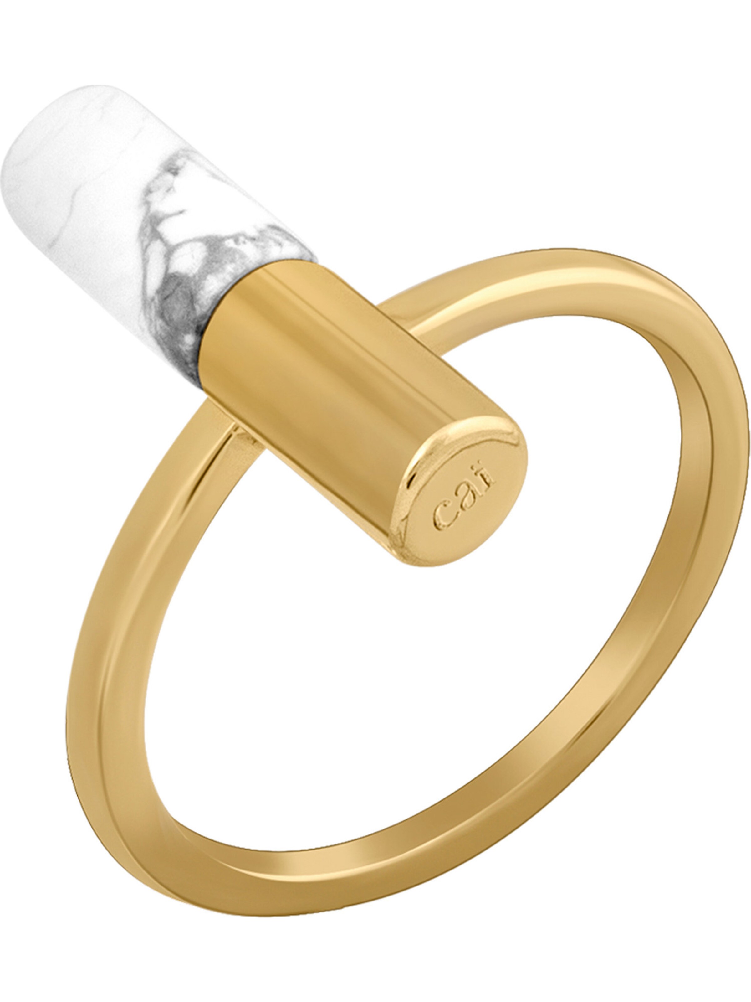 caï Ring in Gold: Vorderseite