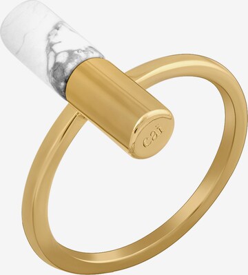 caï Ring in Gold: front