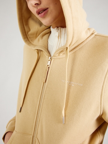 TOMMY HILFIGER Sweatjacke in Beige