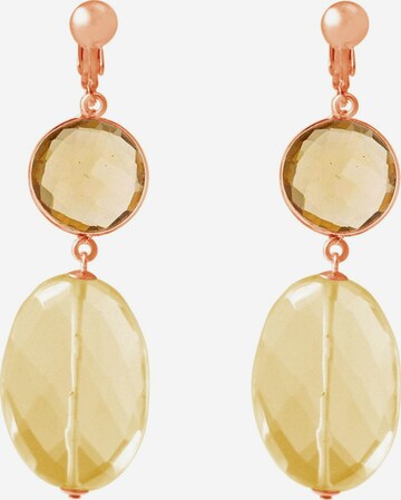 Gemshine Earrings in Gold: front