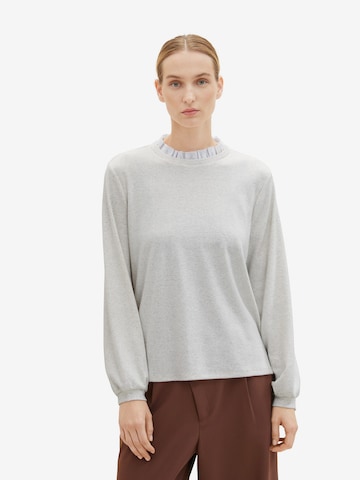 T-shirt TOM TAILOR en gris : devant