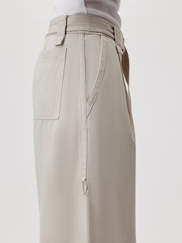 Wide Leg Pantalon à pince 'Guya Tall' LeGer by Lena Gercke en beige