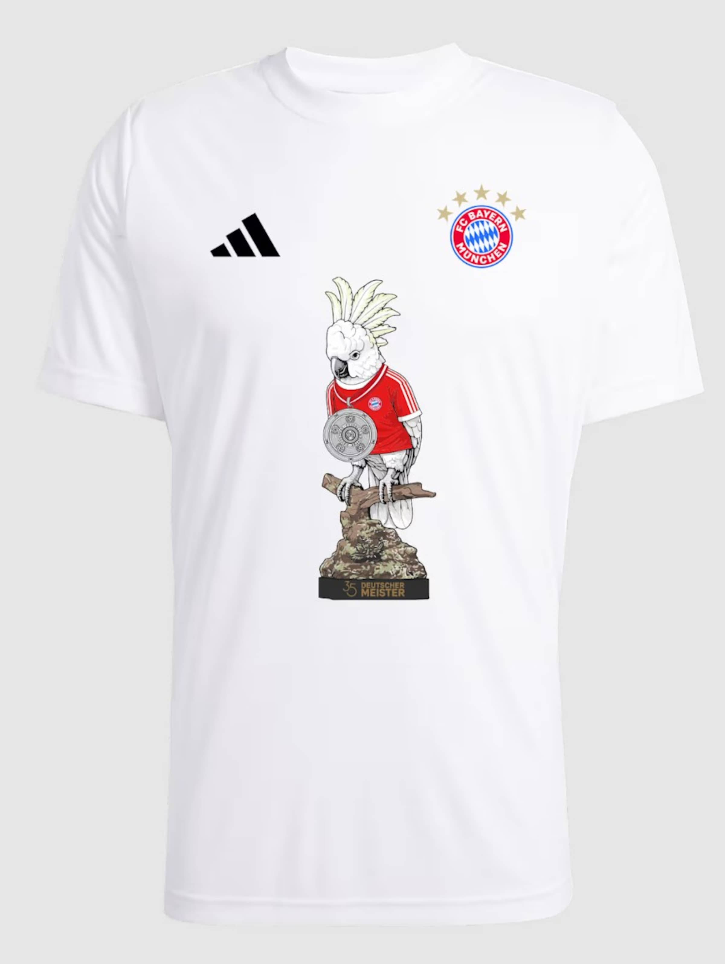 ADIDAS PERFORMANCE Shirt in Red / White, Item view