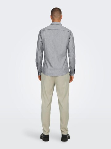Only & Sons Slim fit Business shirt 'ONSJORDAN' in Blue