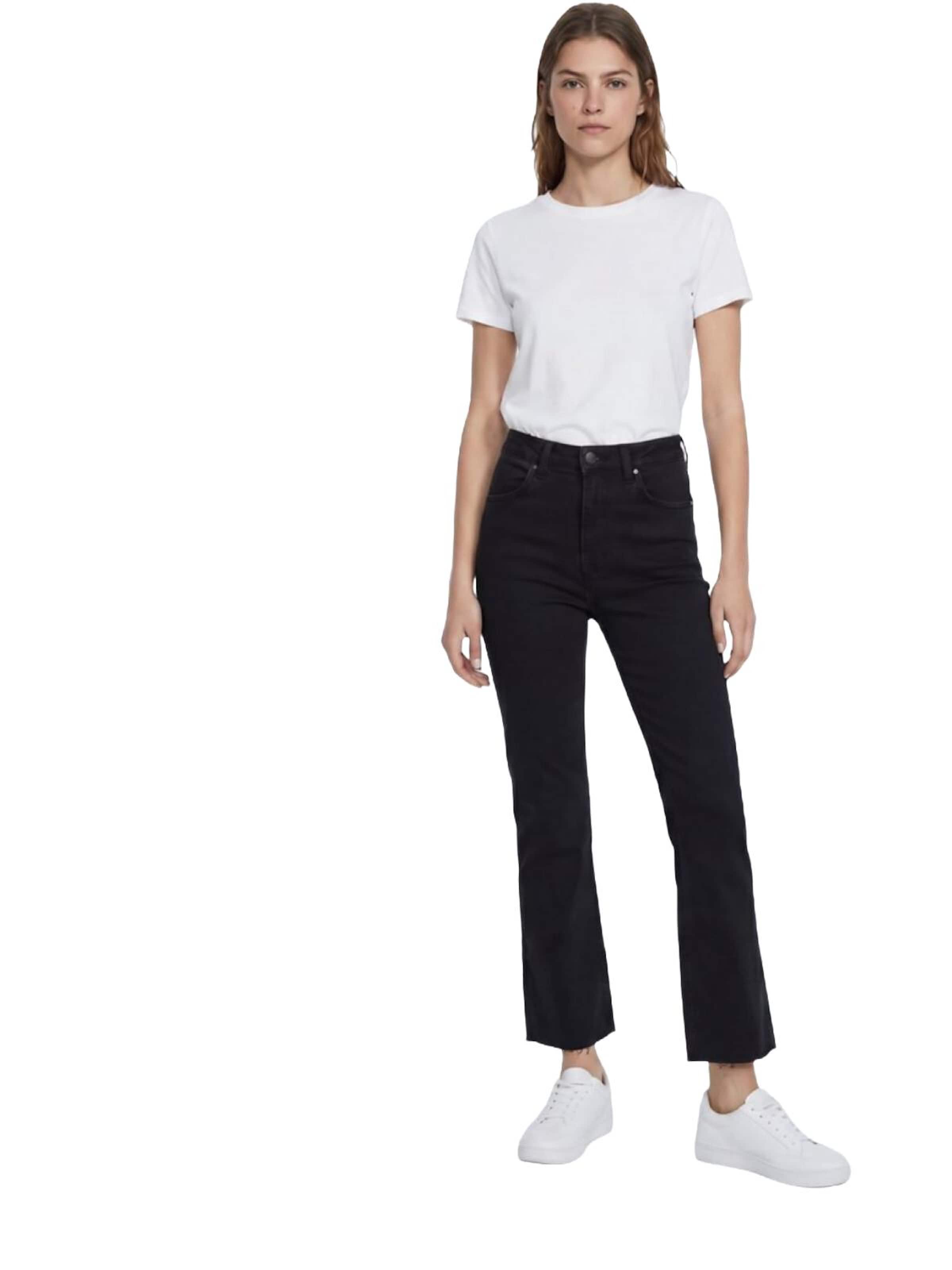 LTB Jeans Wide leg Jeans 'LTB Jeans Damen Lissy Cropped Flare Jeanshose mit mittelhohem Bund' in Blauw: voorkant