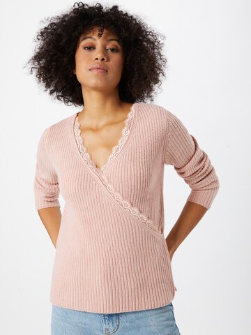 VILA Sweater 'VIOA' in Pink: front