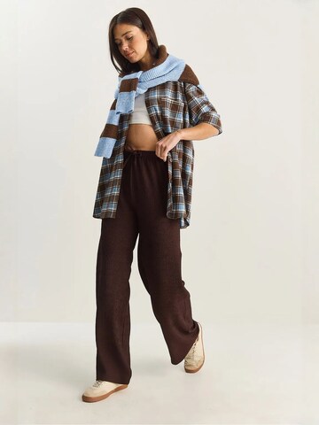 Loosefit Pantalon Bianco Lucci en marron