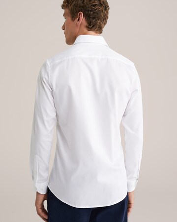 WE Fashion Slim fit Poslovna srajca | bela barva