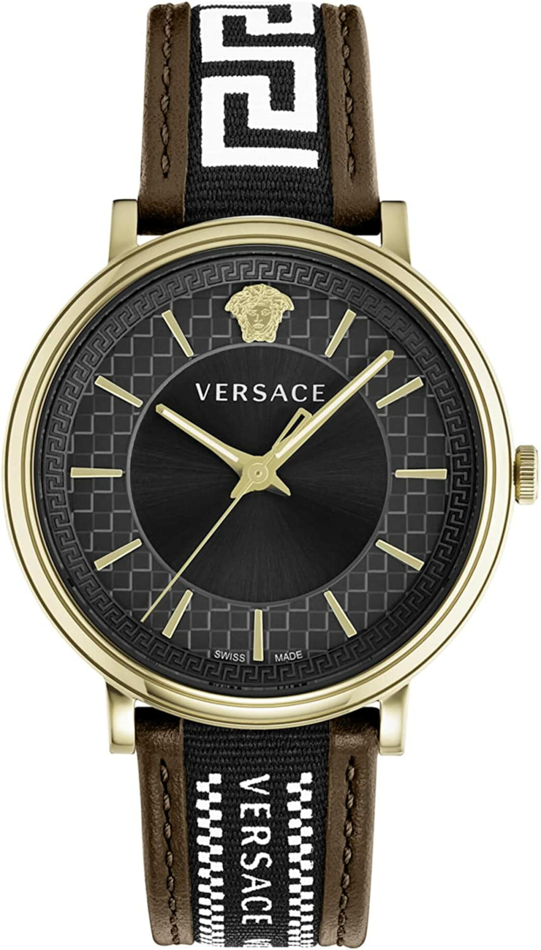 VERSACE Analog Watch in Black: front