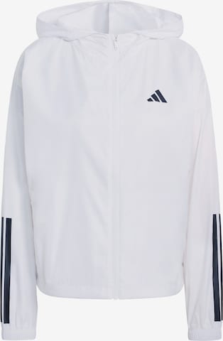 ADIDAS PERFORMANCE Athletic Jacket 'Hyperglam' in White: front