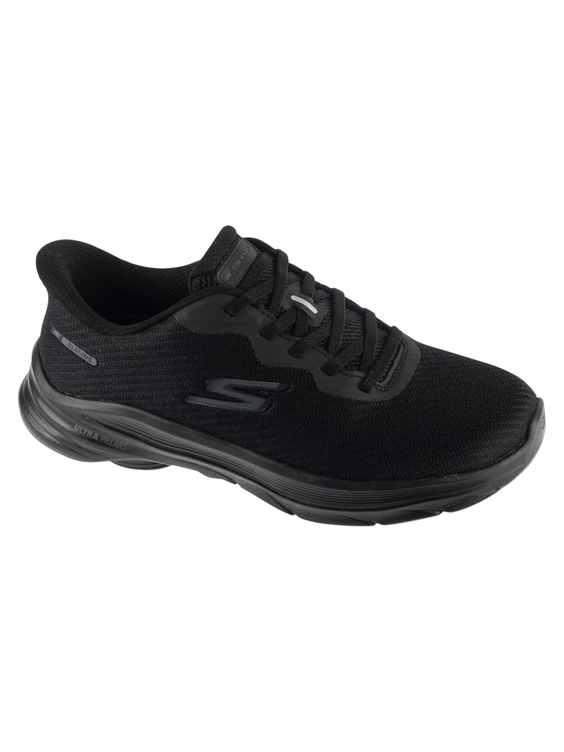 SKECHERS Sneakers laag 'Skechers Slip-Ins: GO Walk 8 - Nadia' in Zwart: voorkant
