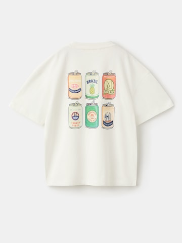 MANGO KIDS Paita 'ACANS' värissä valkoinen