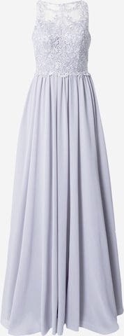 Robe de soirée Laona en gris : devant