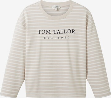 TOM TAILOR Sweatshirt in Grijs: voorkant