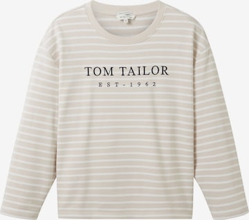 TOM TAILOR Majica | siva barva: sprednja stran