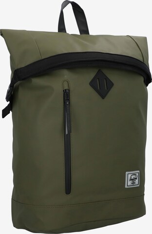 Herschel Backpack 'Roll Top' in Green