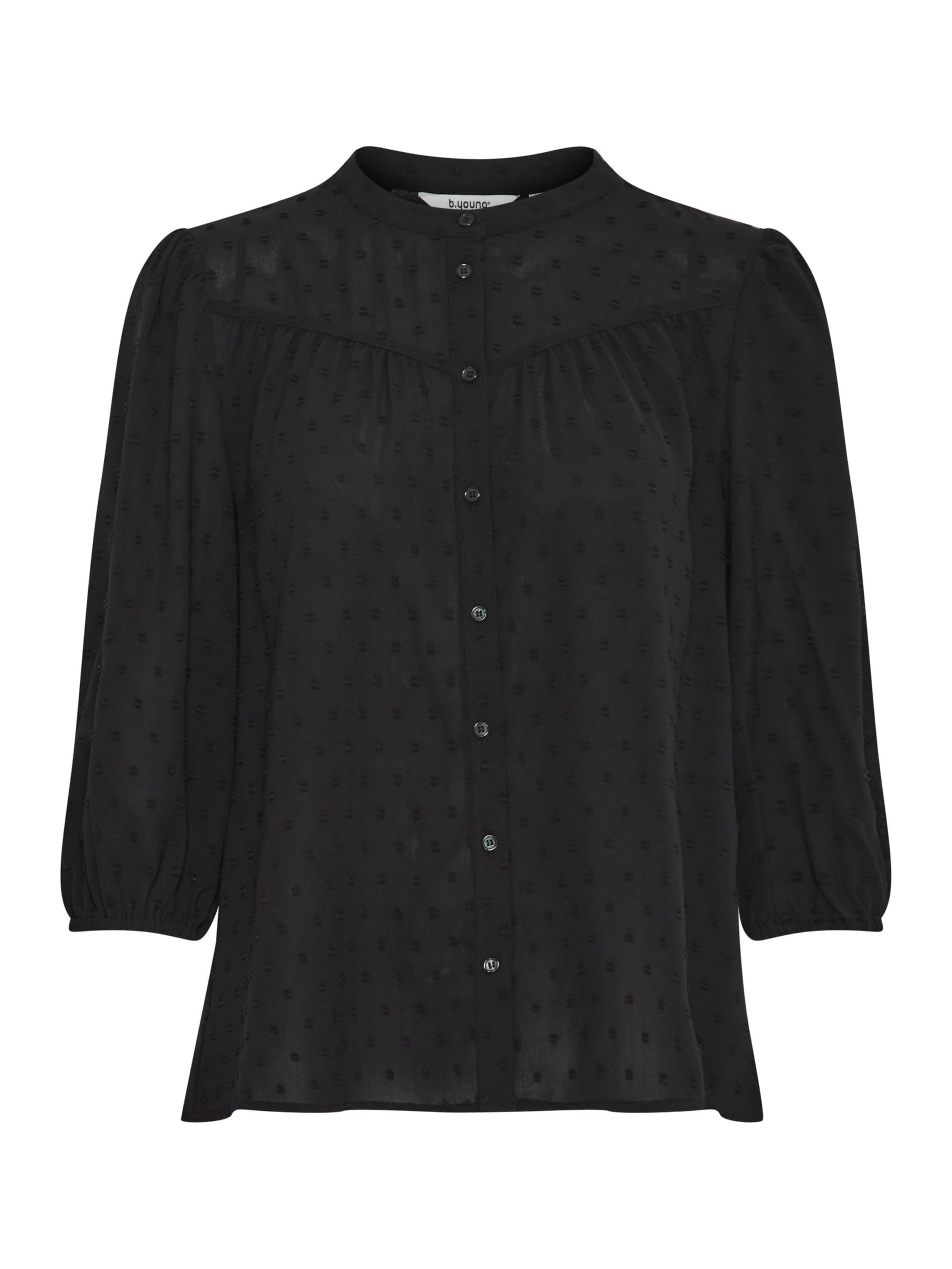 b.young Bluse 'Goodie' in Schwarz: Vorderseite