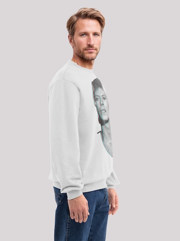 F4NT4STIC Sweatshirt 'TV Times Pop Star David Bowie Portrait 1977' in Wit