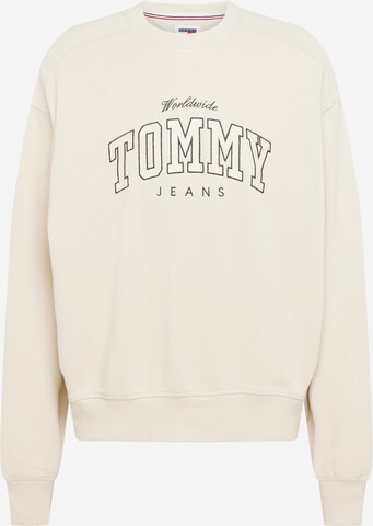 Tommy Jeans Sweatshirt in Beige: voorkant