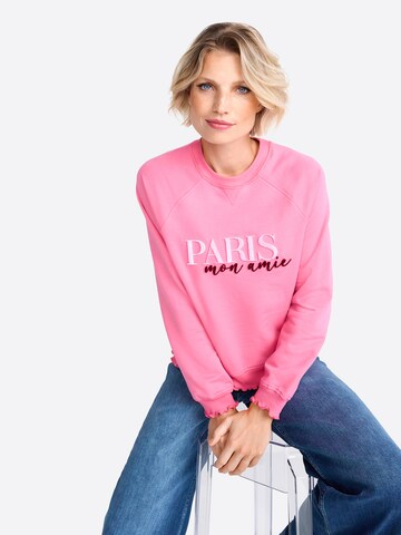 Sweat-shirt Rich & Royal en rose : devant