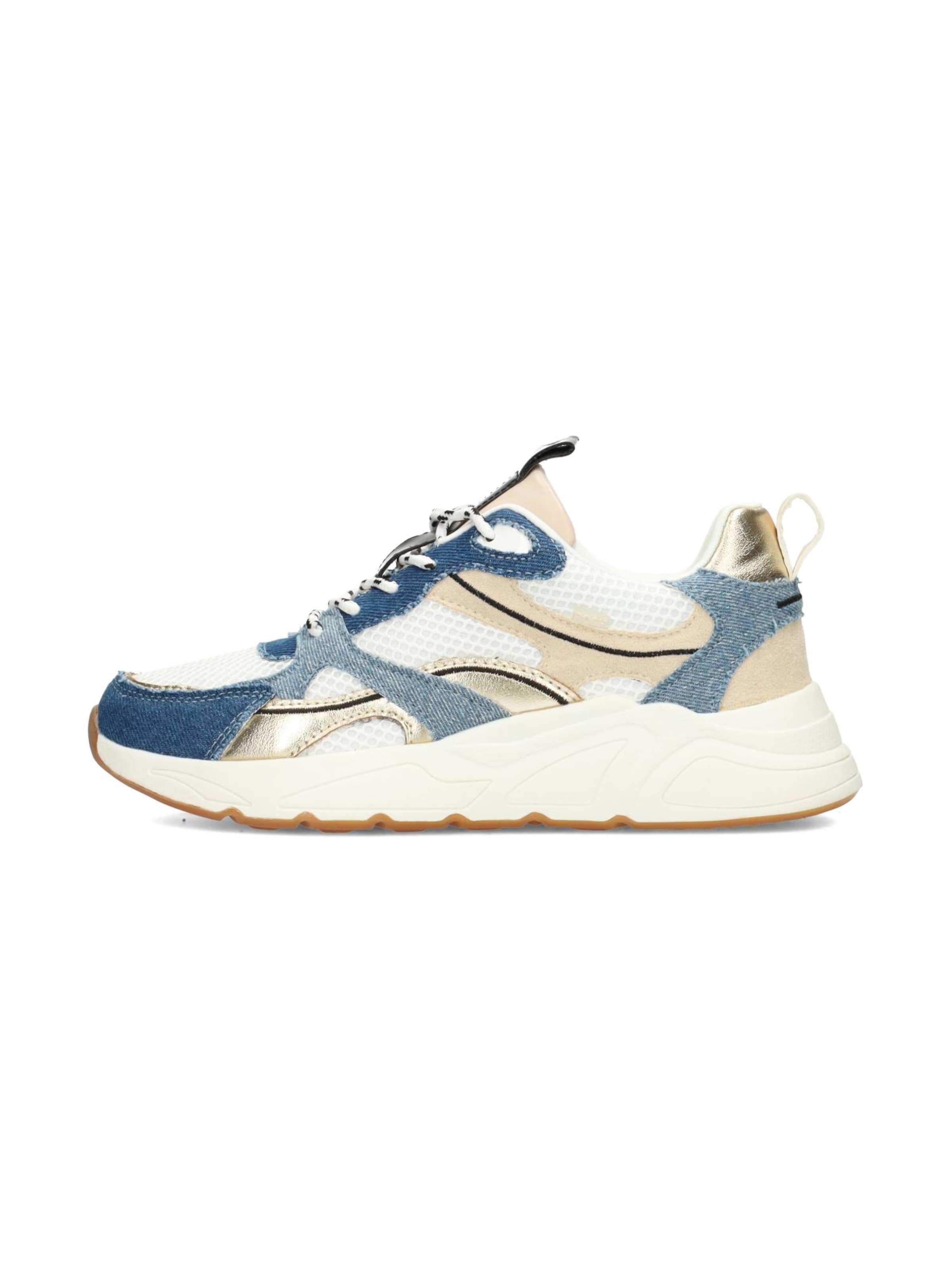 Baskets basses 'Kae' POSH by Poelman en bleu : devant