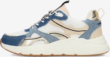 POSH by Poelman Platform trainers 'Kae' in Blue: front