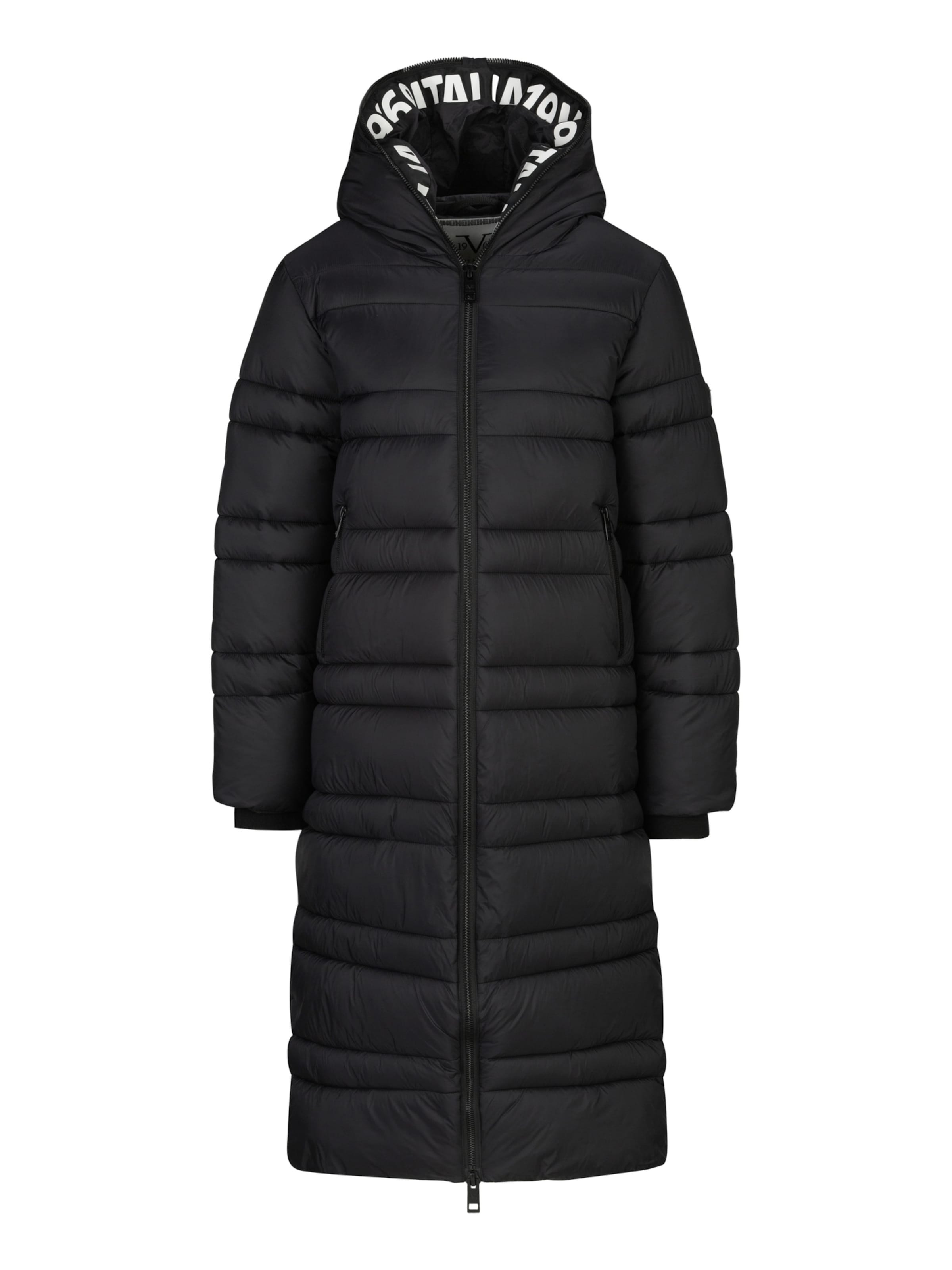 19V69 ITALIA Wintermantel 'Giuseppina' in Zwart: voorkant