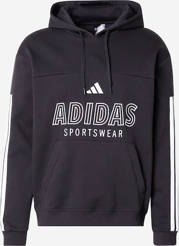 juoda ADIDAS SPORTSWEAR Sportinio tipo megztinis 'TIRO': priekis