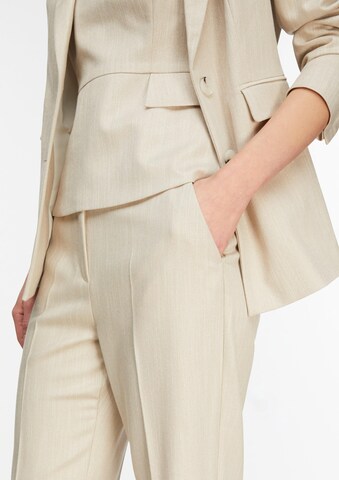 Regular Pantalon COMMA en beige