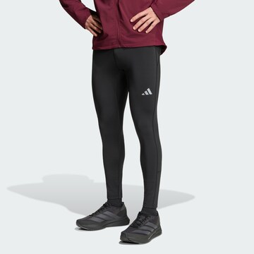 ADIDAS PERFORMANCE Skinny Sportbroek 'Adi365 Running Essentials' in Zwart: voorkant