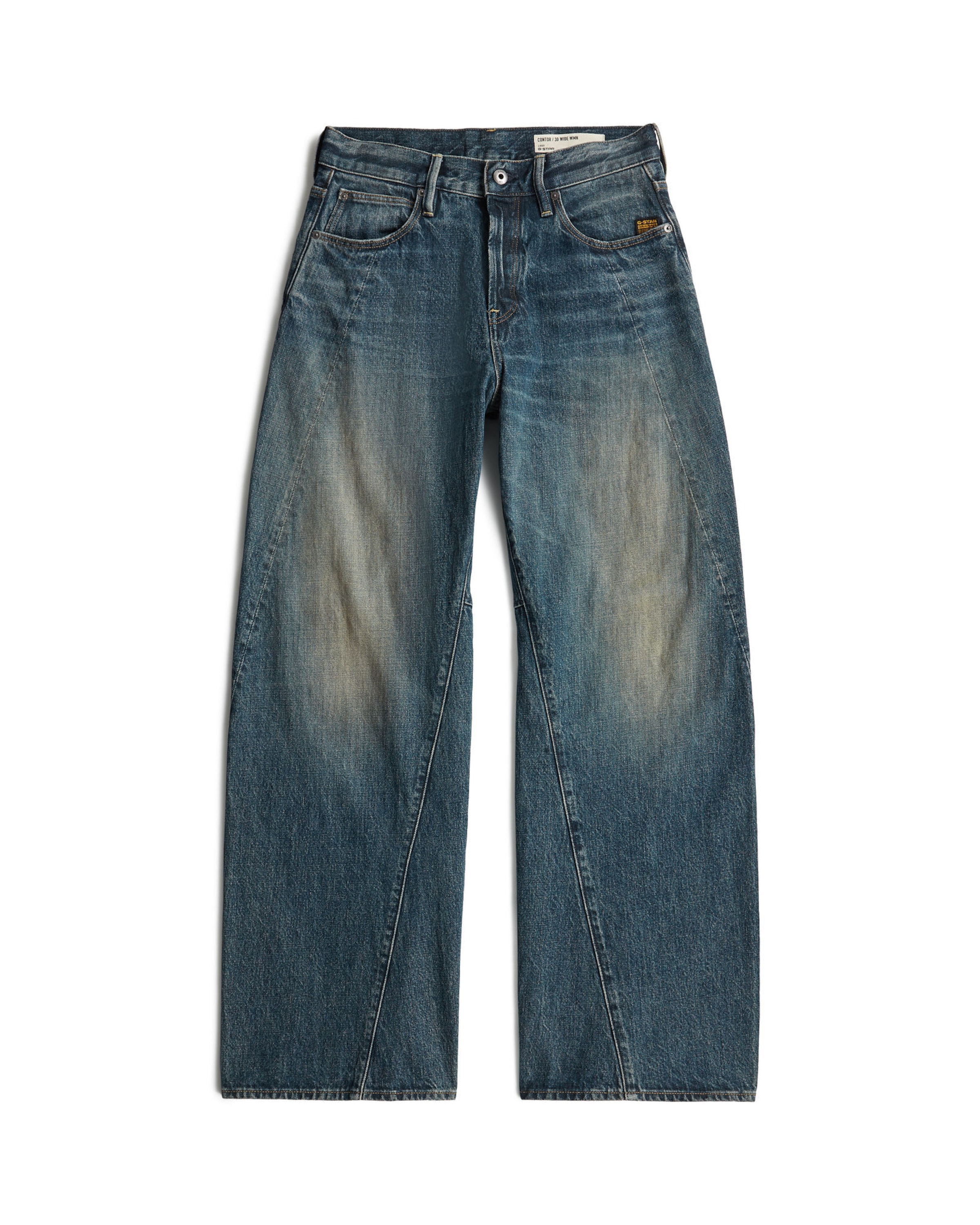 G-STAR Loosefit Jeans - 'Contor Wide Jeans' in Blau: Vorderseite