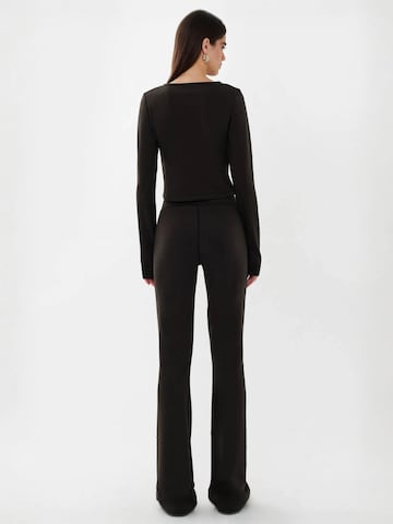 évasé Leggings 'Gamaschen' Hiccup en noir